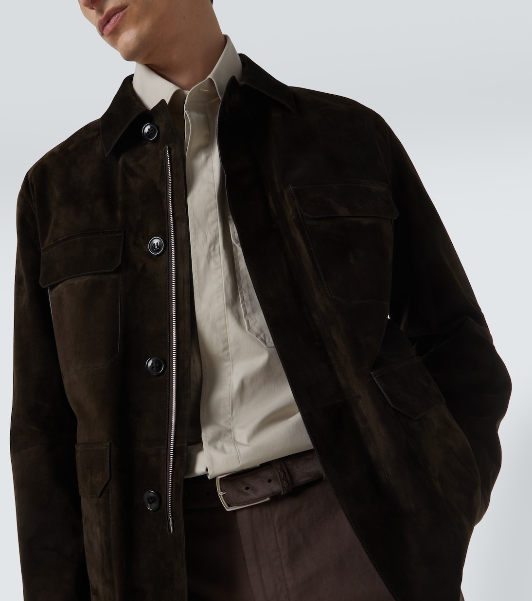 Leather field jacket | Zegna
