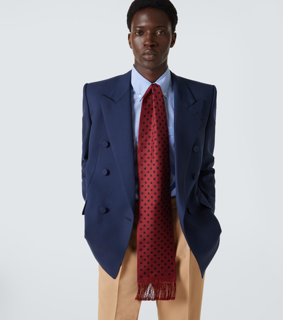 Polka-dot silk scarf | Valentino Garavani