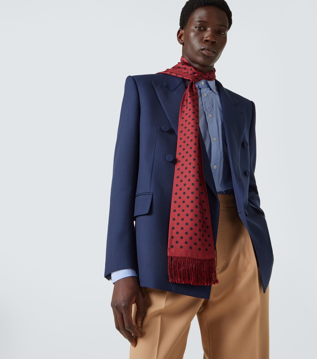 Polka-dot silk scarf | Valentino Garavani