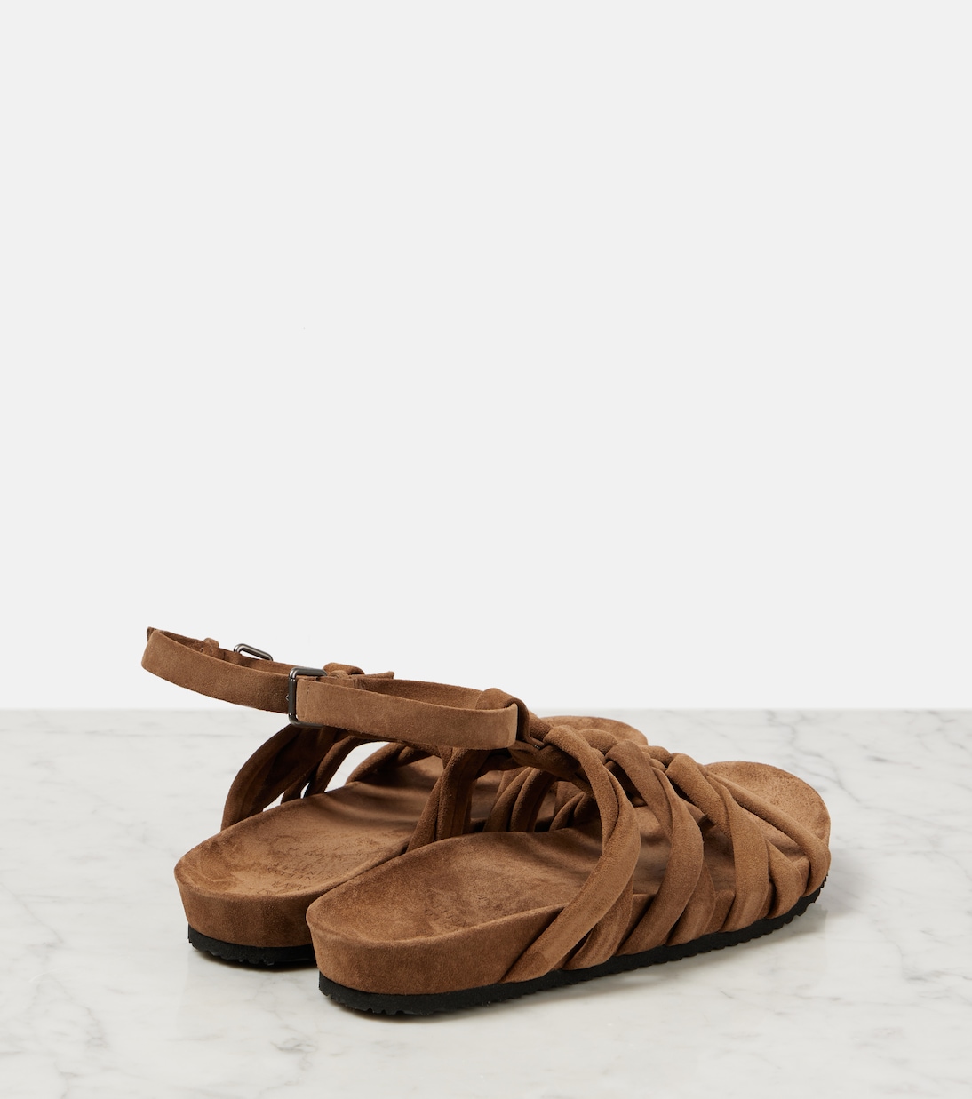 Sandalen aus Veloursleder | Brunello Cucinelli