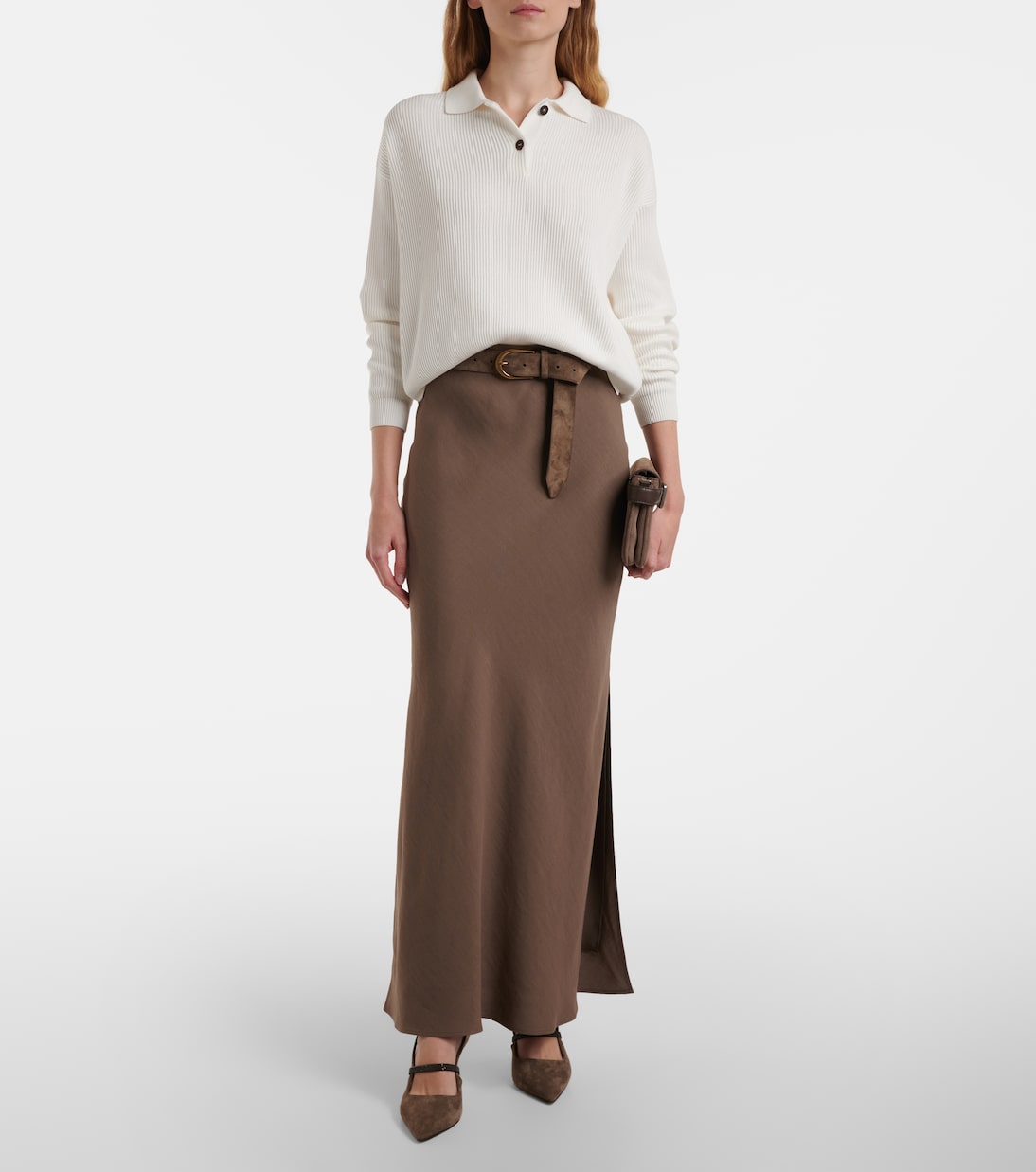 Polo acanalado de algodón | Brunello Cucinelli