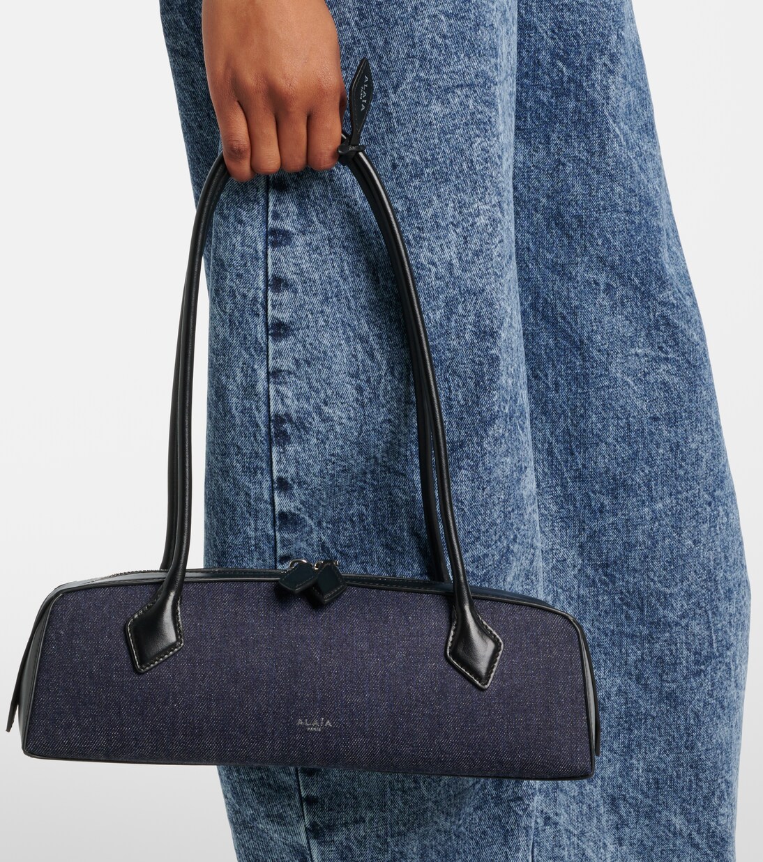 Sac Le Teckel Medium en denim | Alaïa