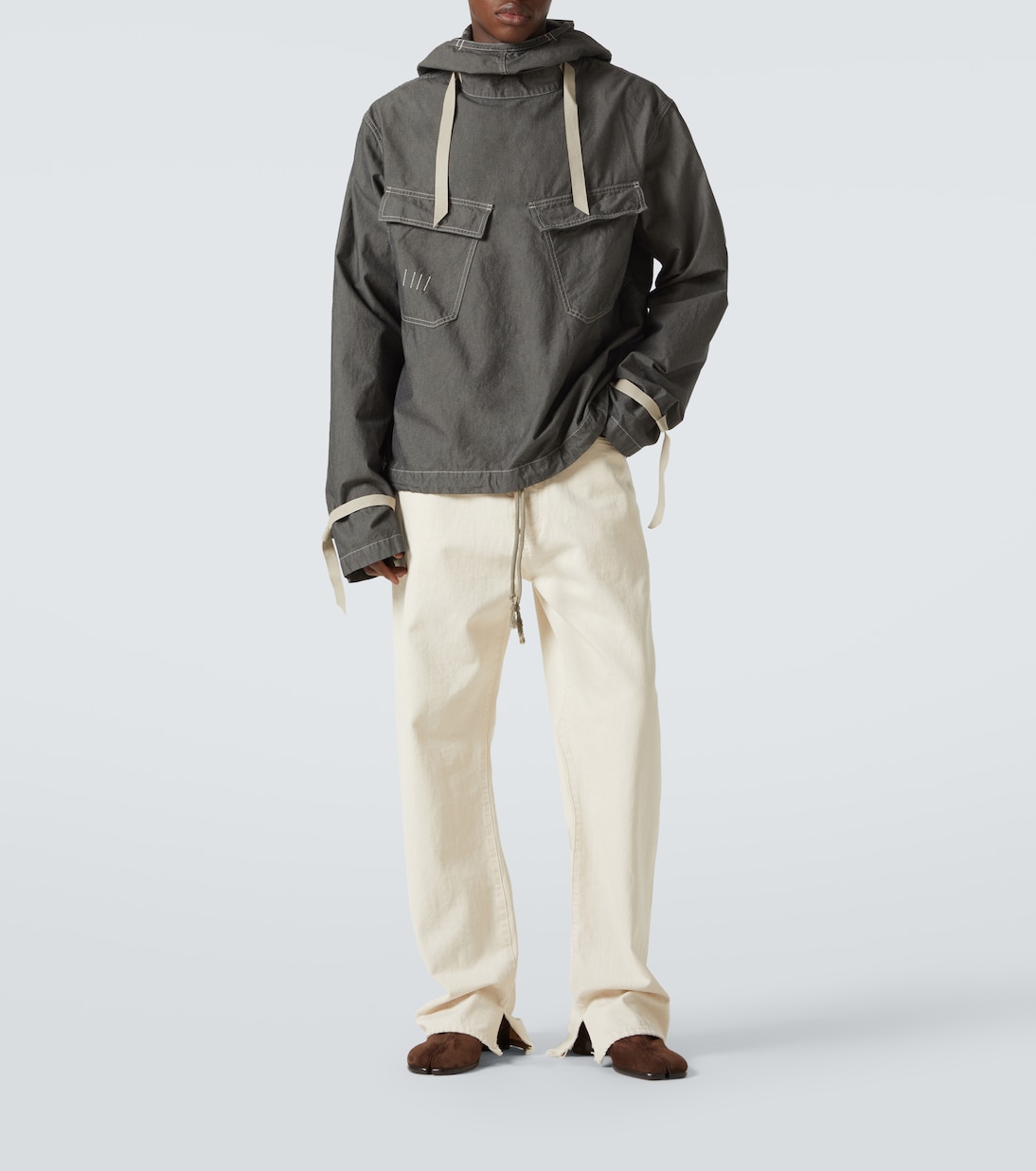 Ankle Boots Tabi aus Veloursleder | Maison Margiela