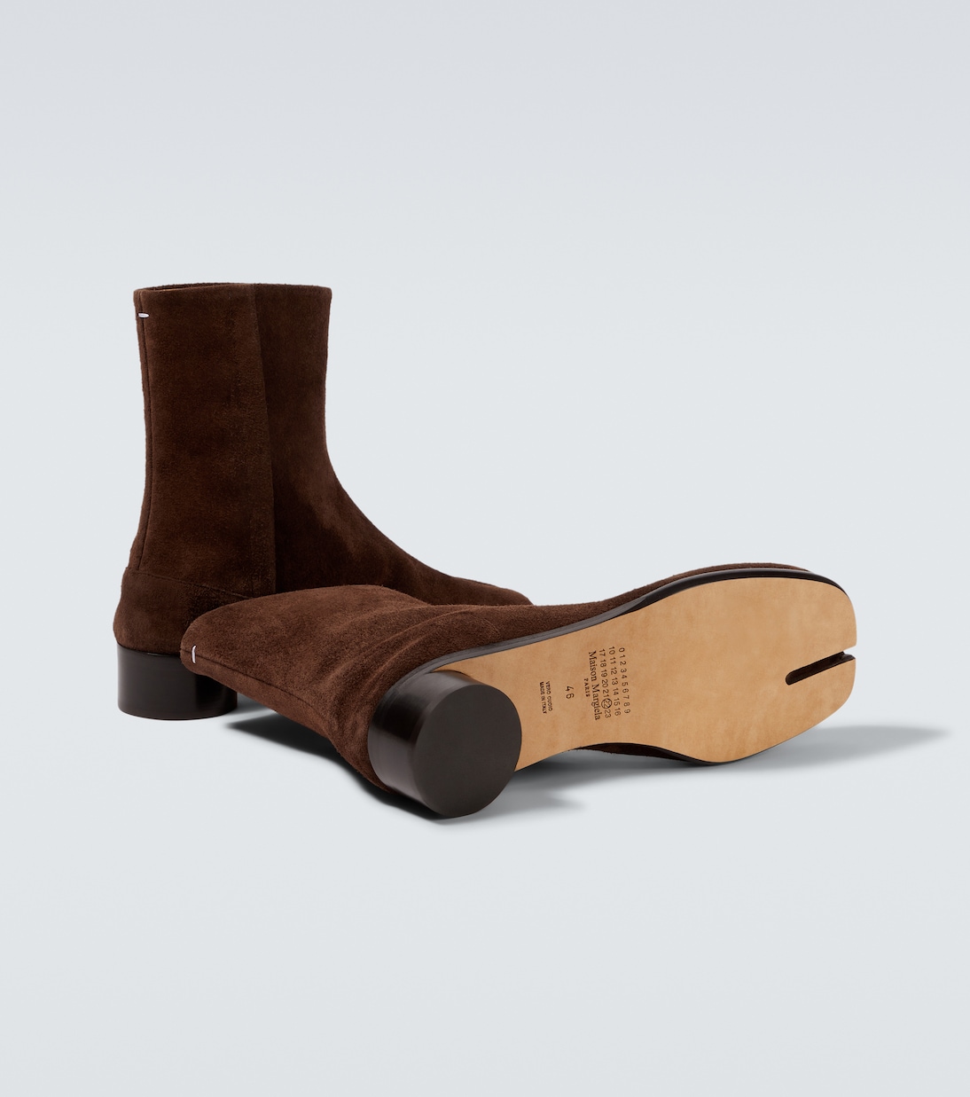 Ankle Boots Tabi aus Veloursleder | Maison Margiela