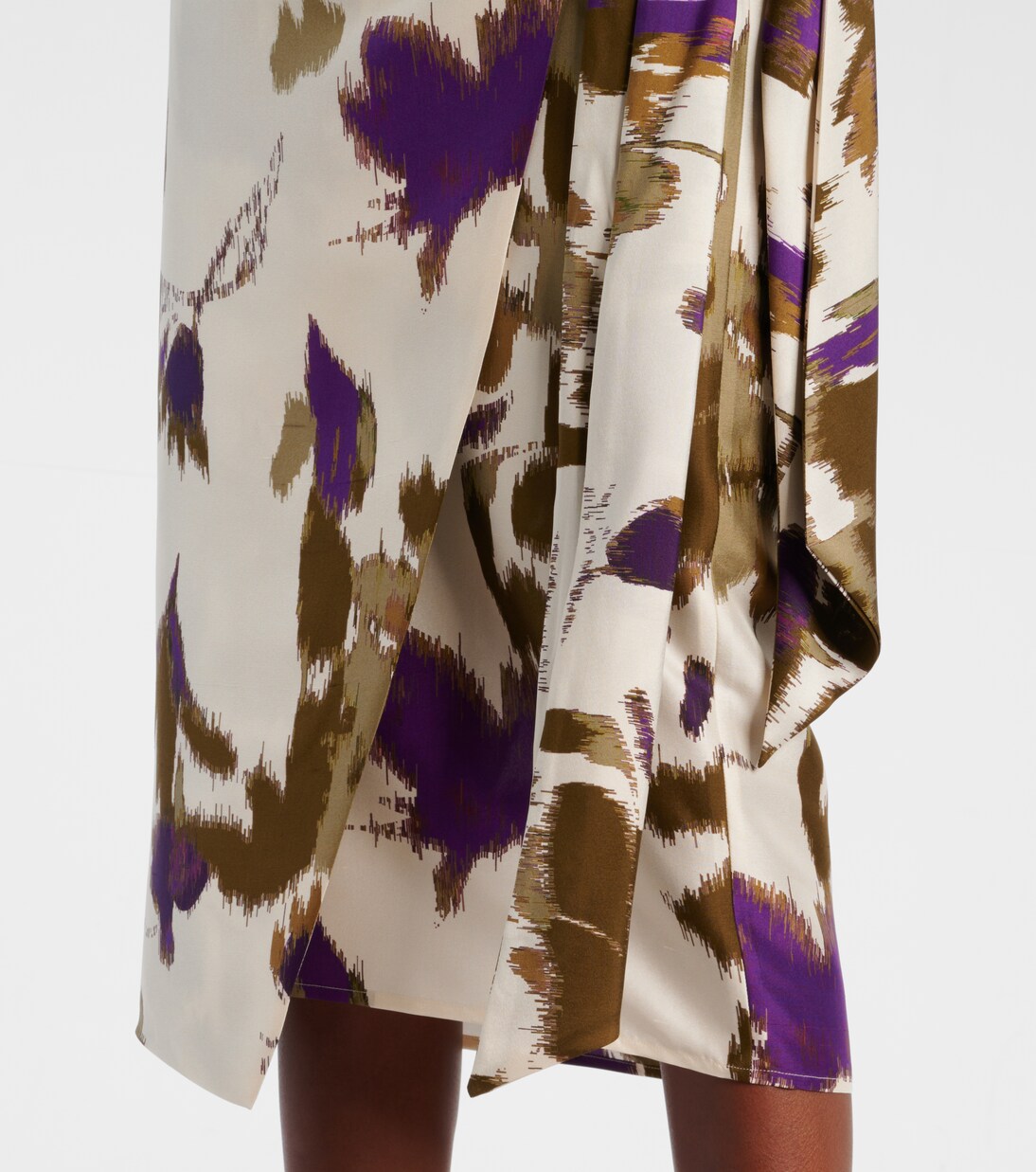 Bedruckter Wickelrock Dritto aus Seide | Max Mara