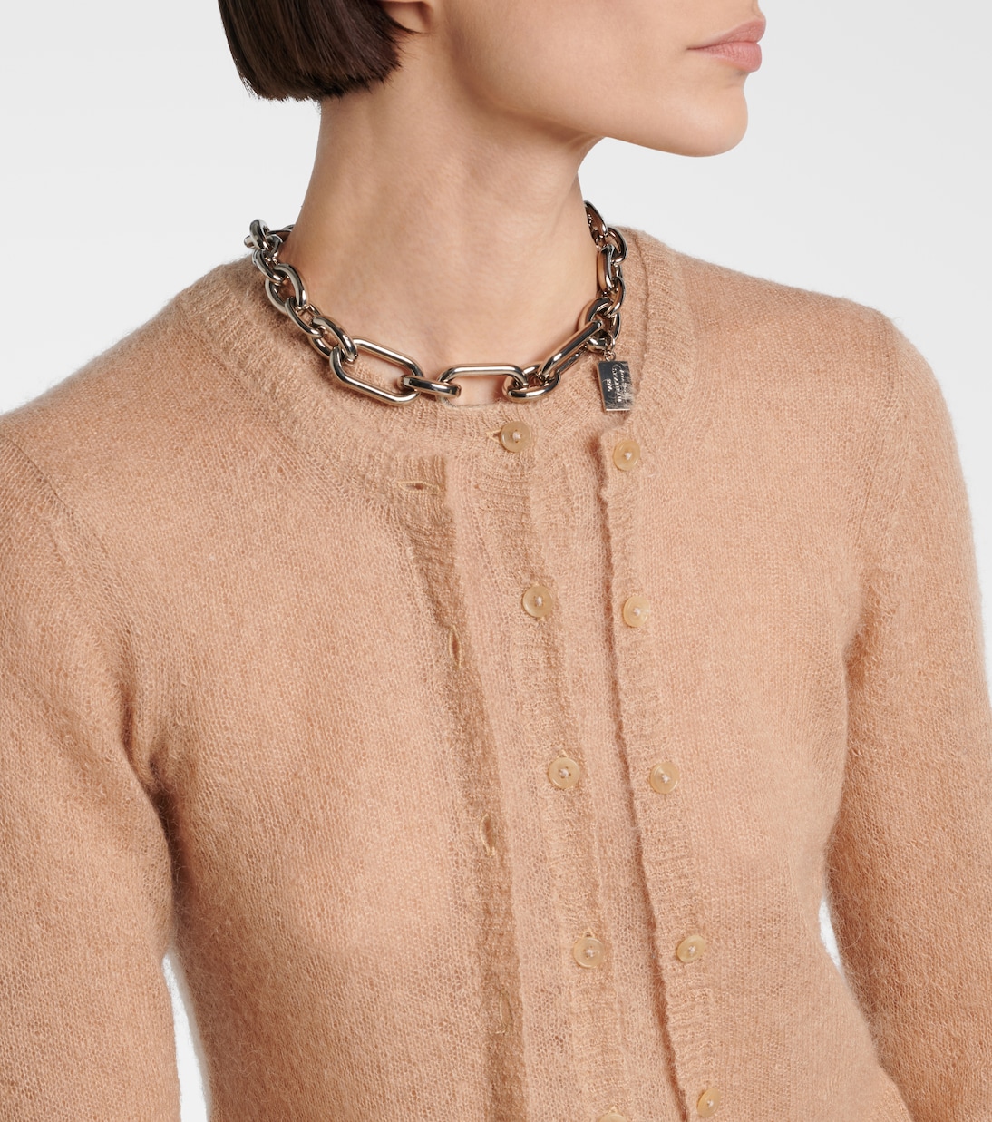 Layered mohair and wool-blend cardigan | Acne Studios