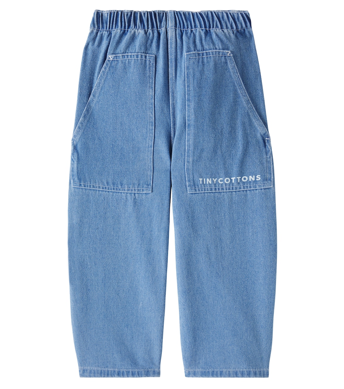 Logo straight jeans | Tinycottons