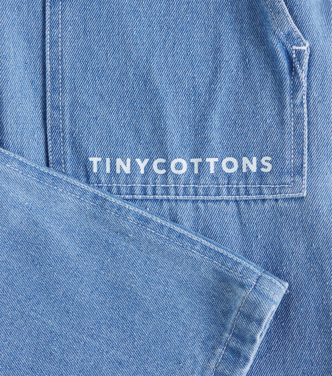 Logo straight jeans | Tinycottons
