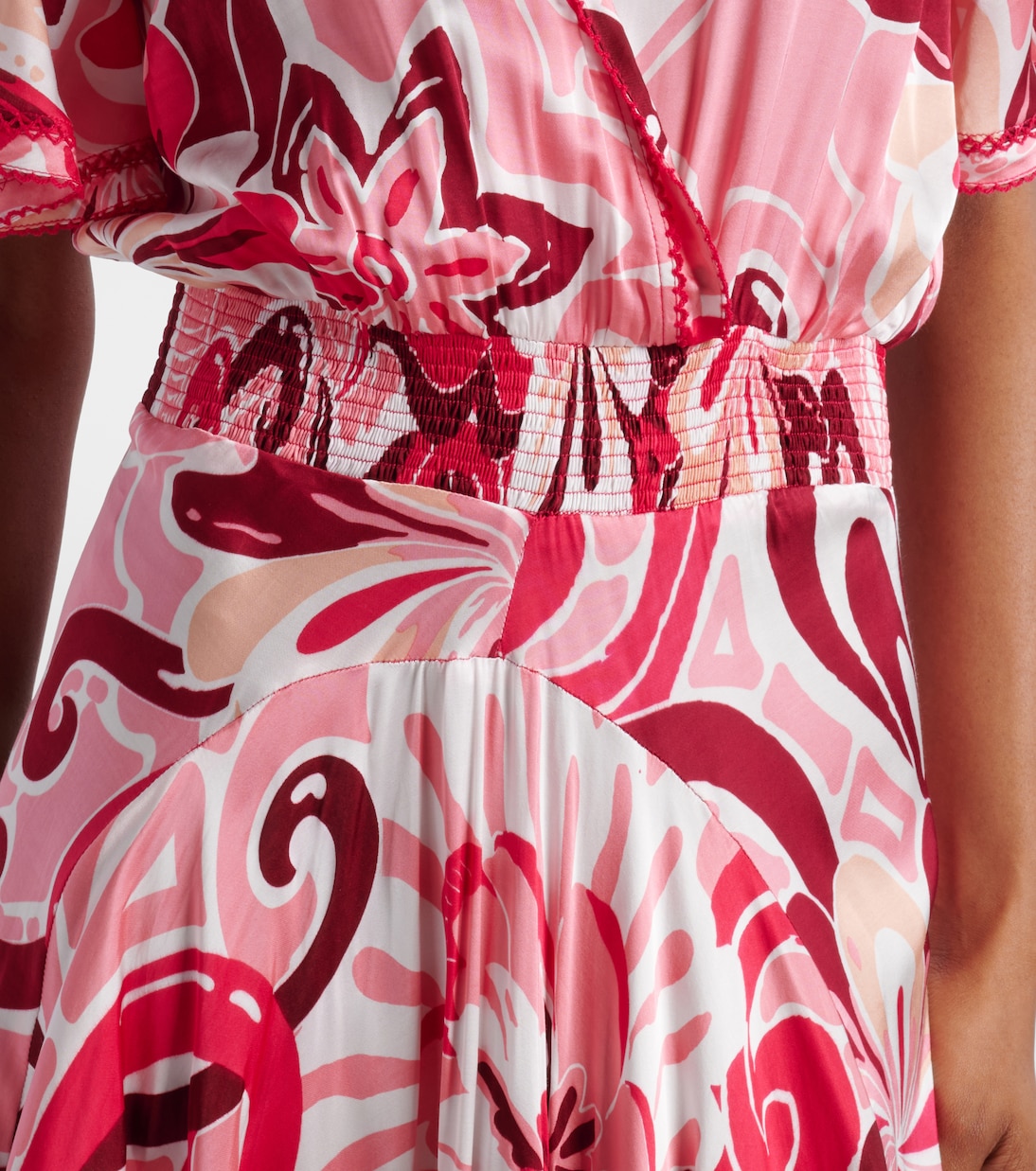 Robe longue Mabelle en satin | Poupette St Barth