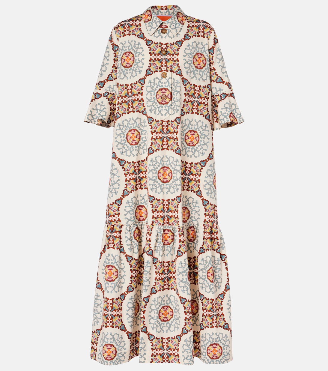 Artemis printed cotton poplin shirt dress | La DoubleJ