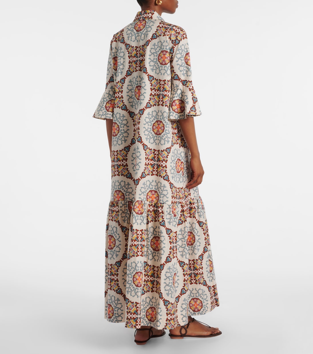 Artemis printed cotton poplin shirt dress | La DoubleJ