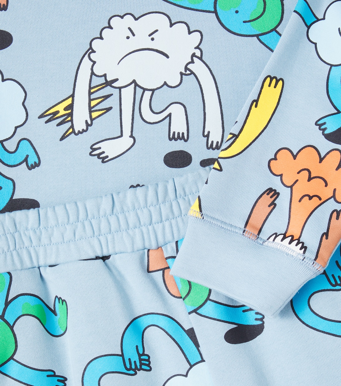 Baby Earth cotton fleece tracksuit | Stella McCartney Kids