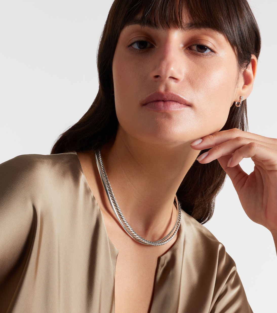 Bold Crossover® sterling silver choker | David Yurman