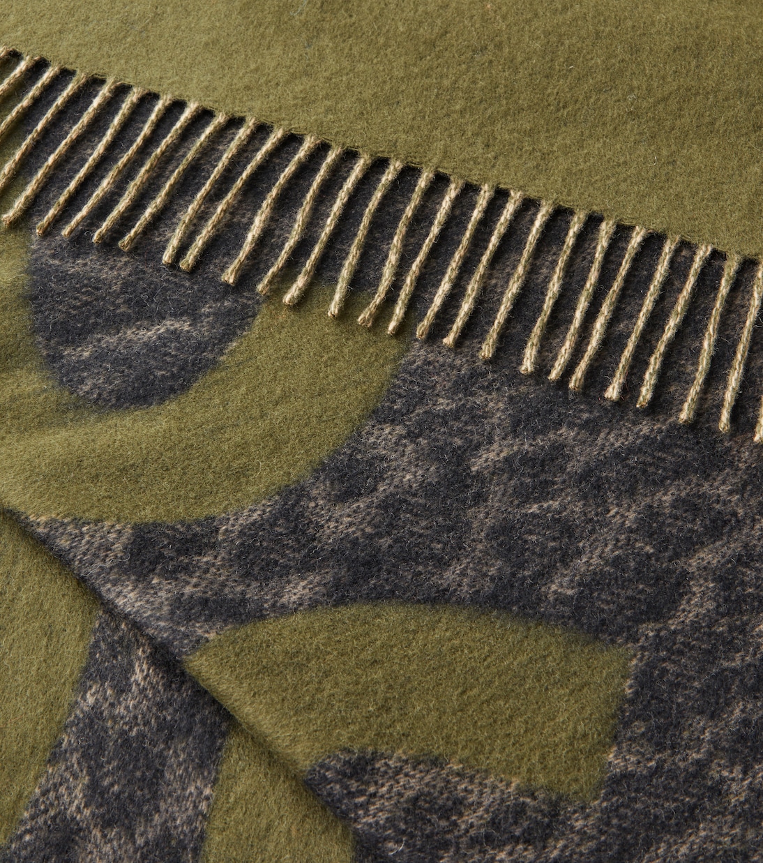 Anagram fringed wool and cashmere blanket | Loewe