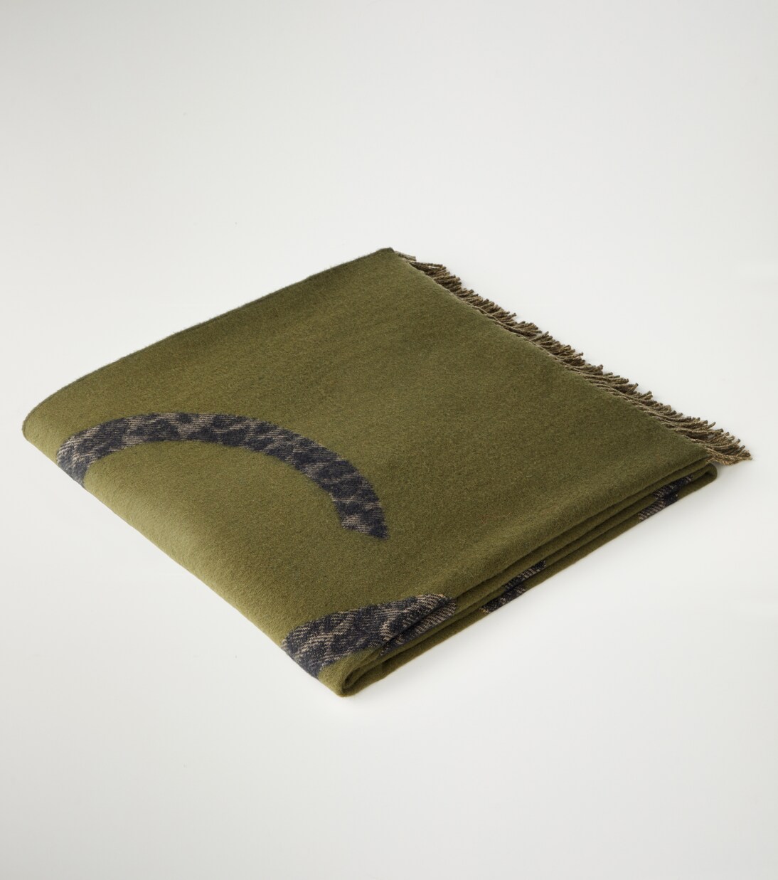 Anagram fringed wool and cashmere blanket | Loewe
