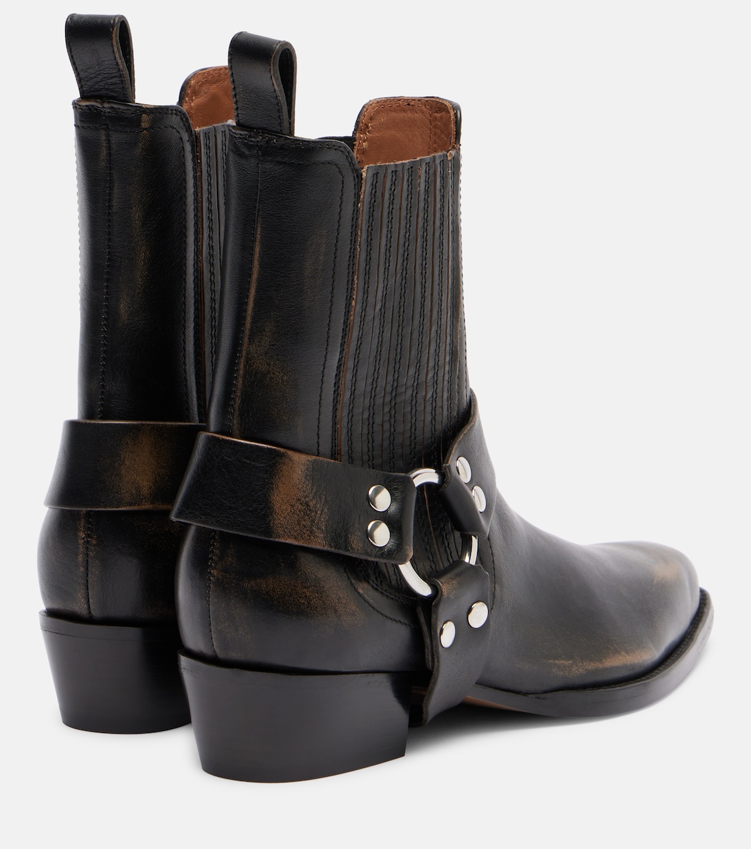 Helena leather biker boots | Paris Texas