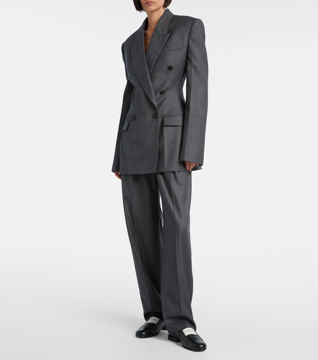 Low-rise wool wide-leg pants | Givenchy