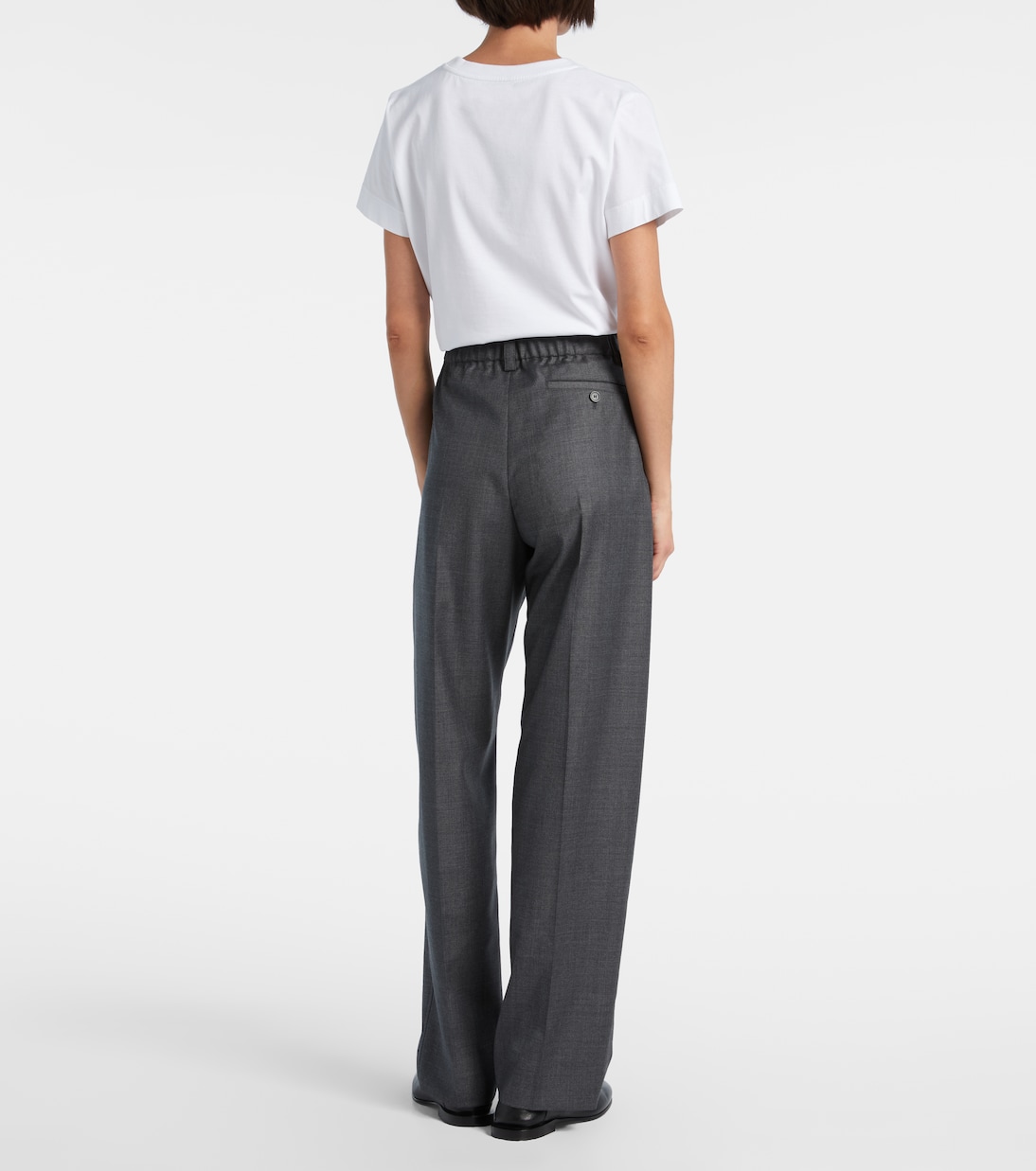 Low-rise wool wide-leg pants | Givenchy