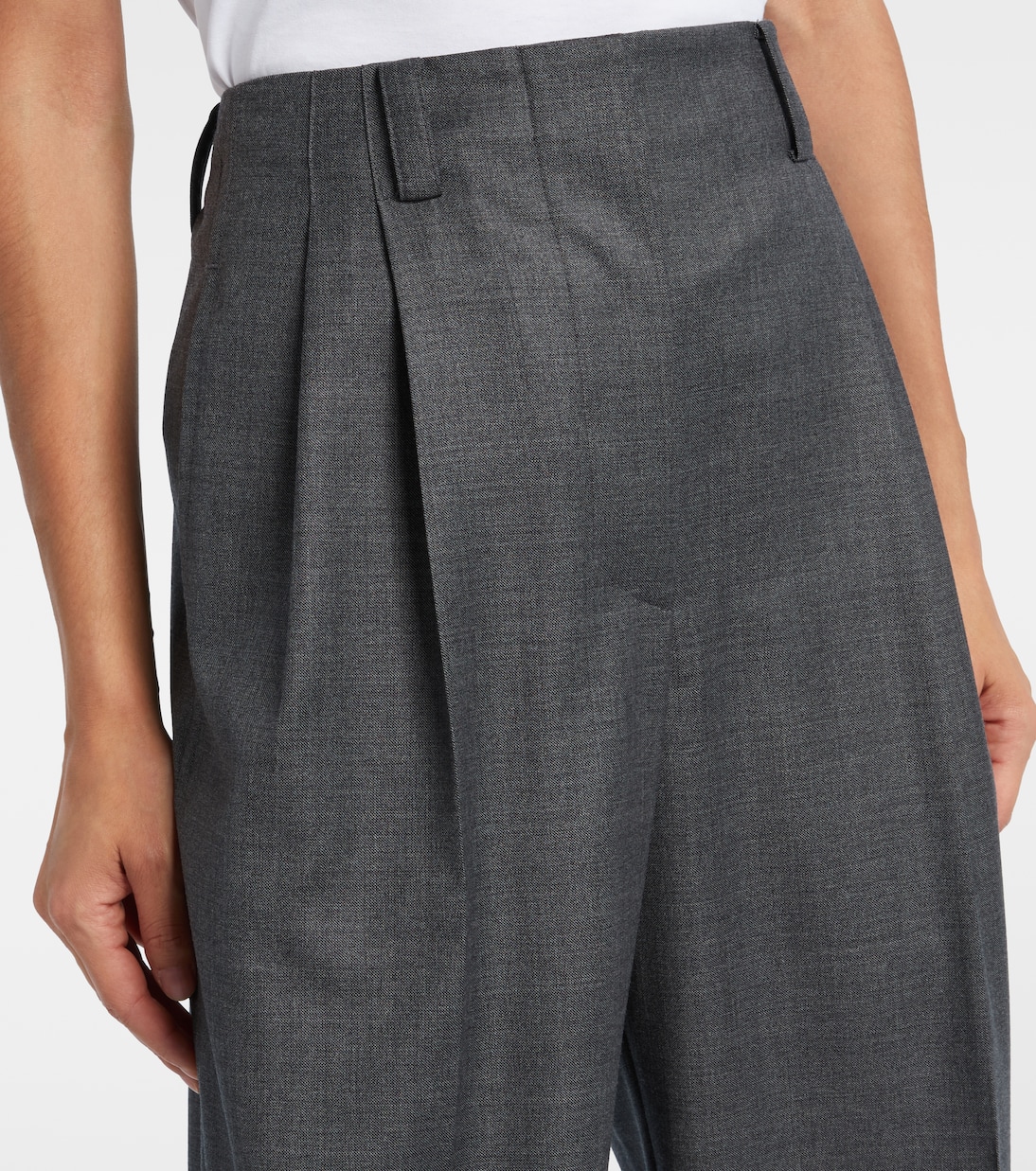 Low-rise wool wide-leg pants | Givenchy