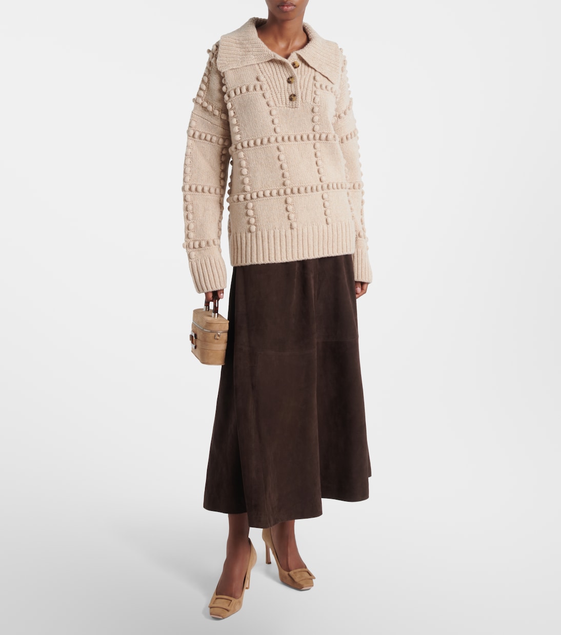 Trompette 70 suede pumps | Roger Vivier