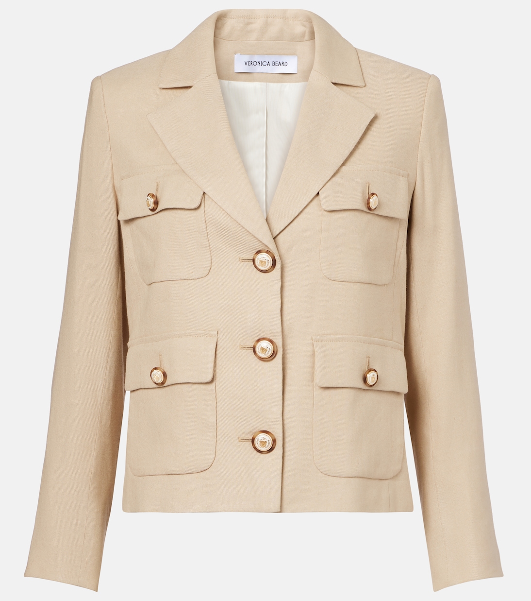 Schuyler linen-blend blazer | Veronica Beard