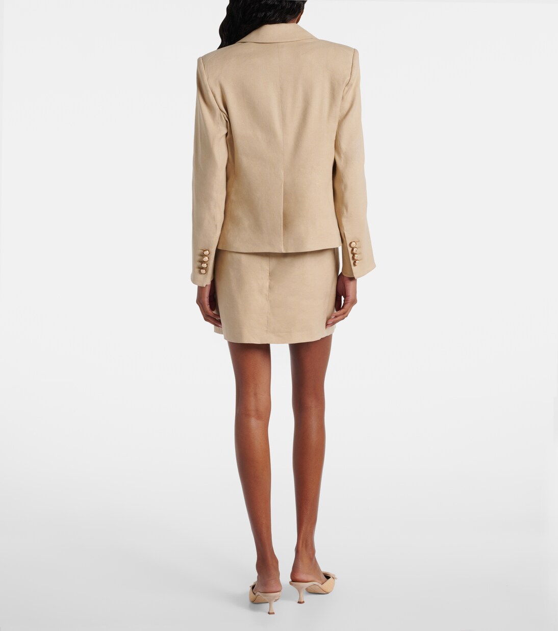 Schuyler linen-blend blazer | Veronica Beard