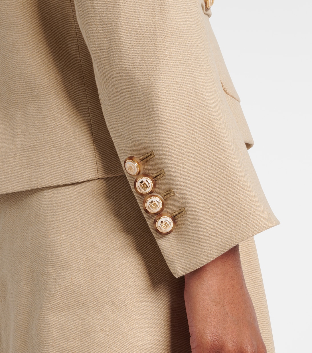 Schuyler linen-blend blazer | Veronica Beard