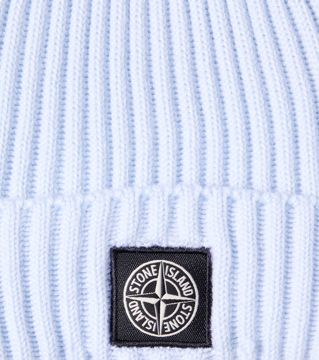 Compass ribbed-knit virgin wool beanie | Stone Island Junior