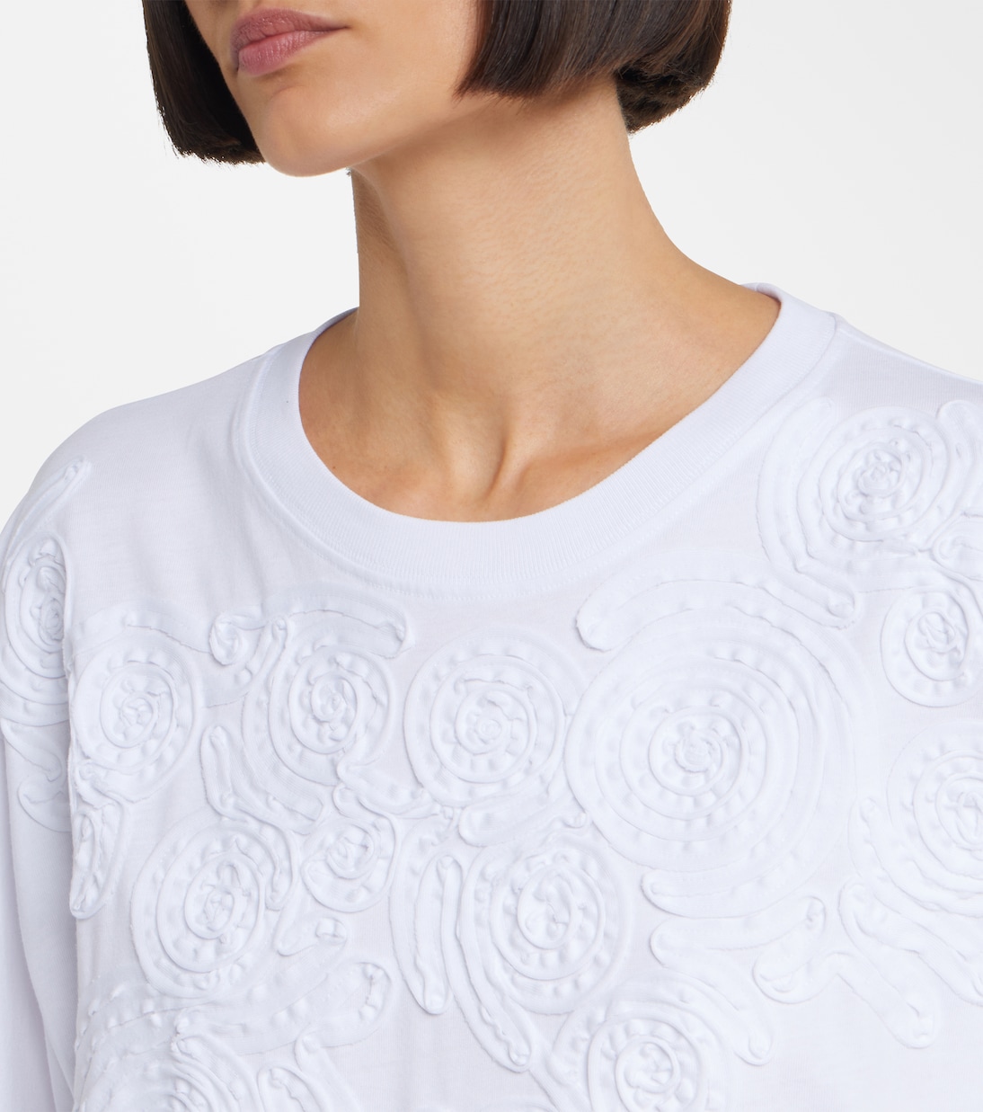 Embroidered oversized cotton T-shirt | Dries Van Noten