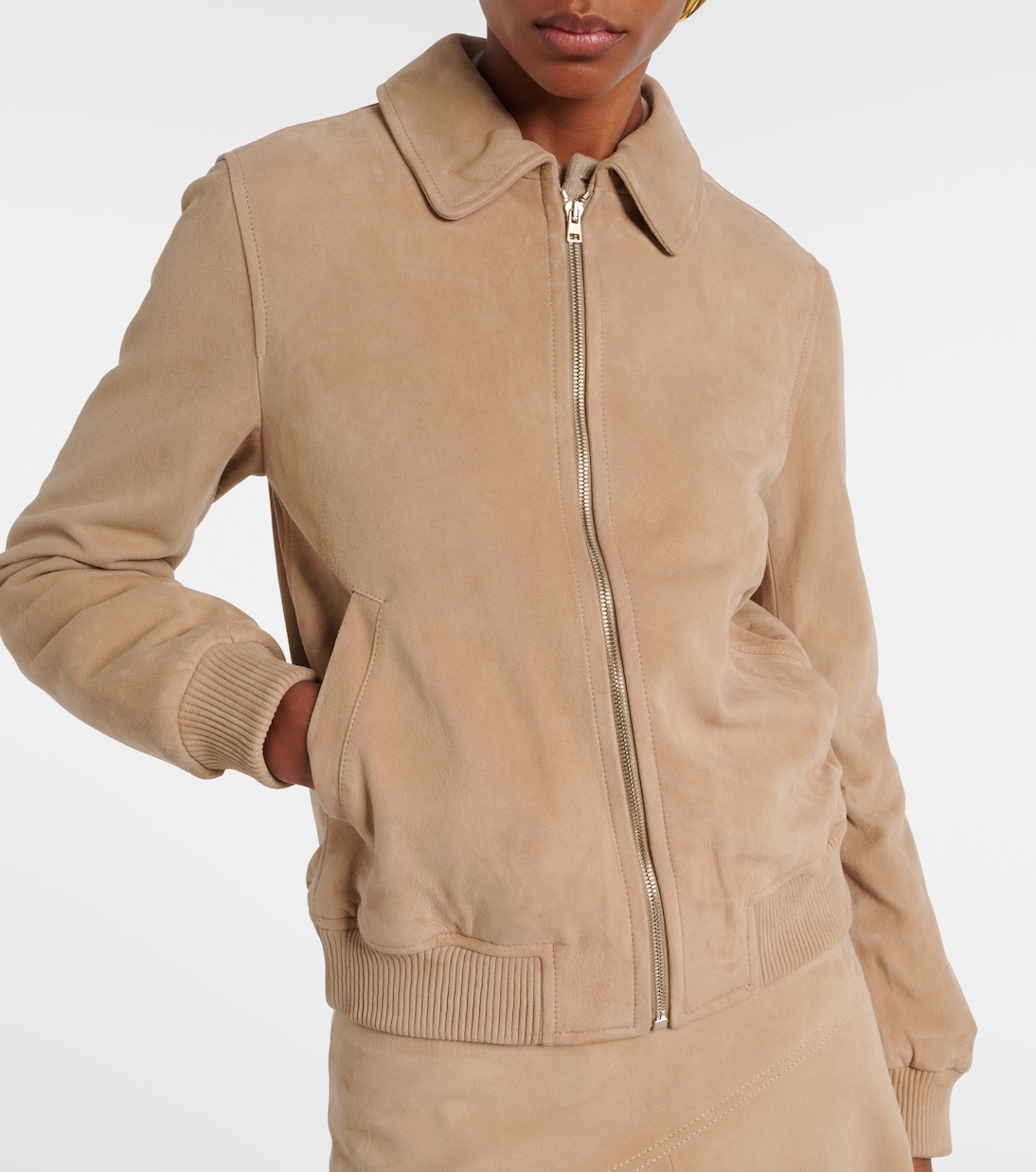 Suede bomber jacket | Yves Salomon