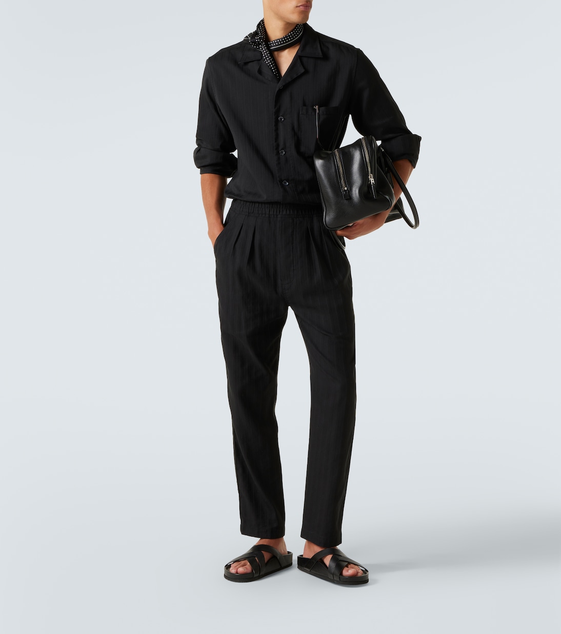 Pantaloni regular in cotone e seta | Tom Ford