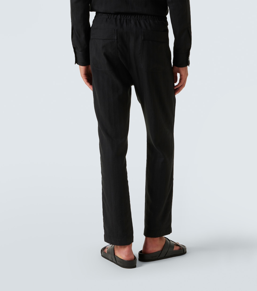 Pantaloni regular in cotone e seta | Tom Ford
