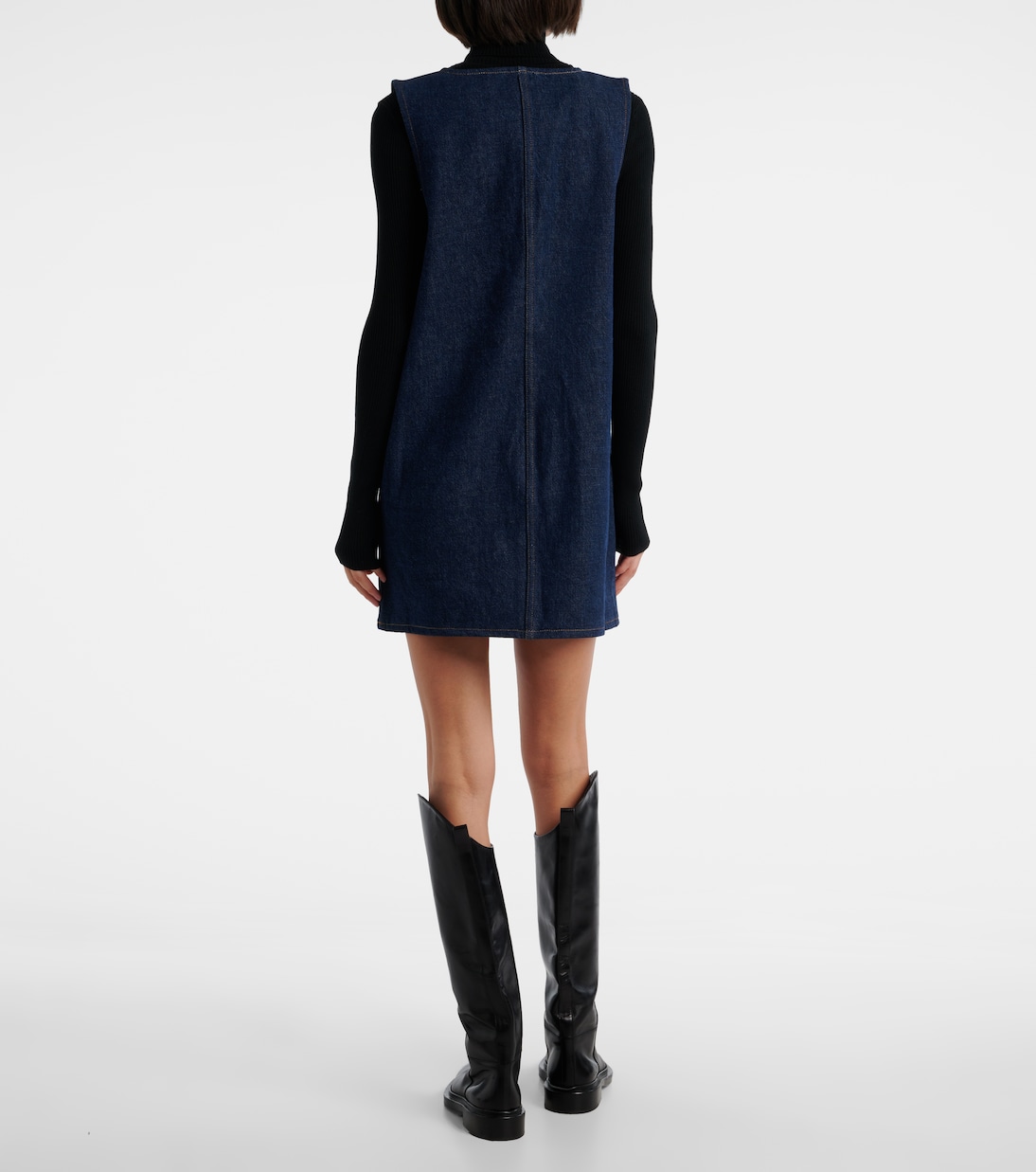 Miniabito scamiciato in denim di cotone | Frame