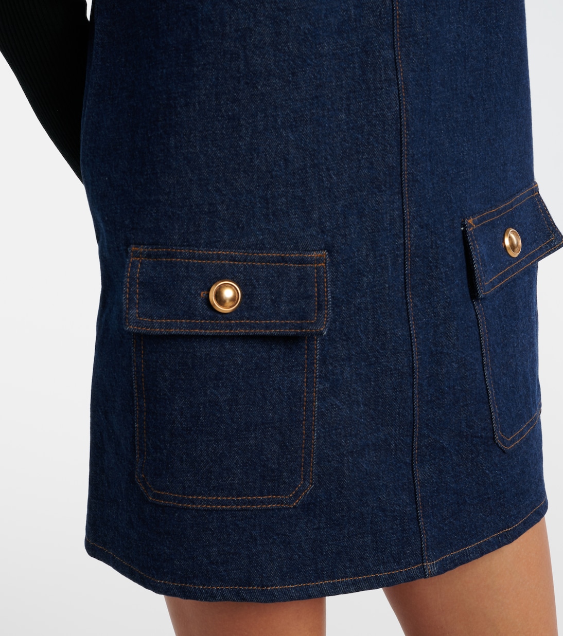 Miniabito scamiciato in denim di cotone | Frame