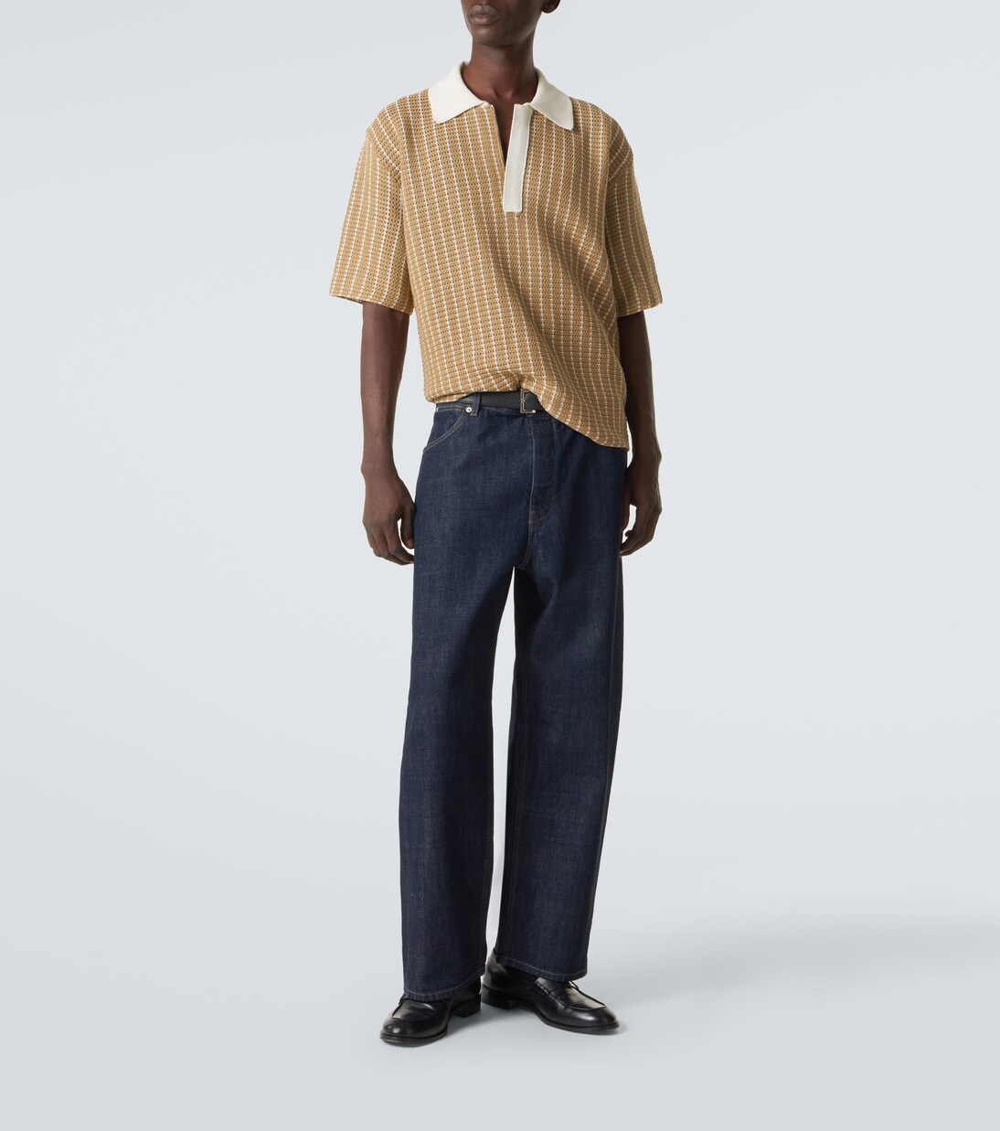 Knitted cotton polo shirt | Jil Sander