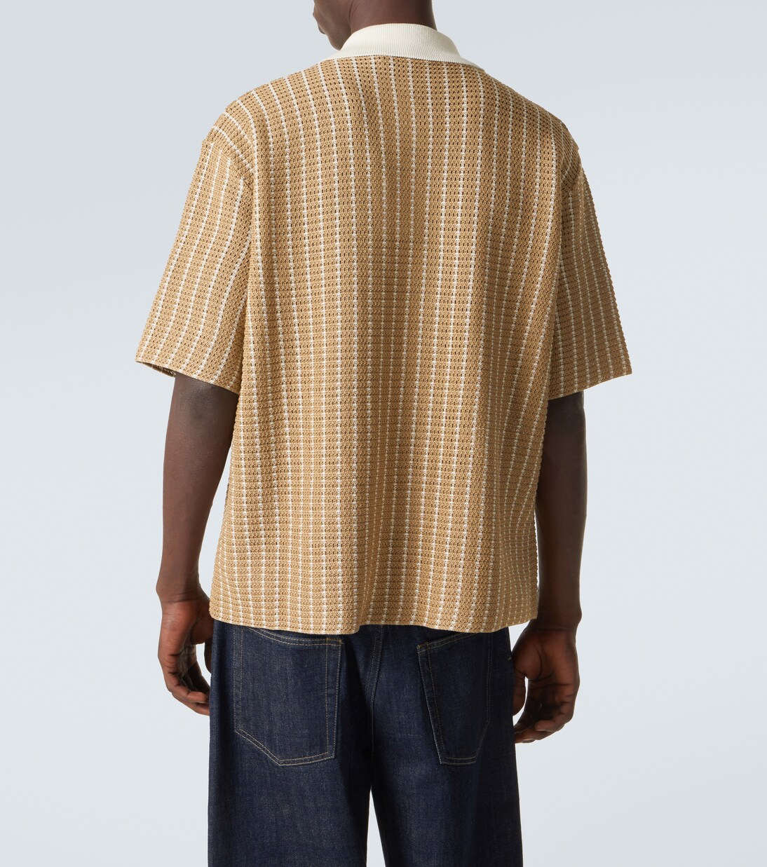 Knitted cotton polo shirt | Jil Sander