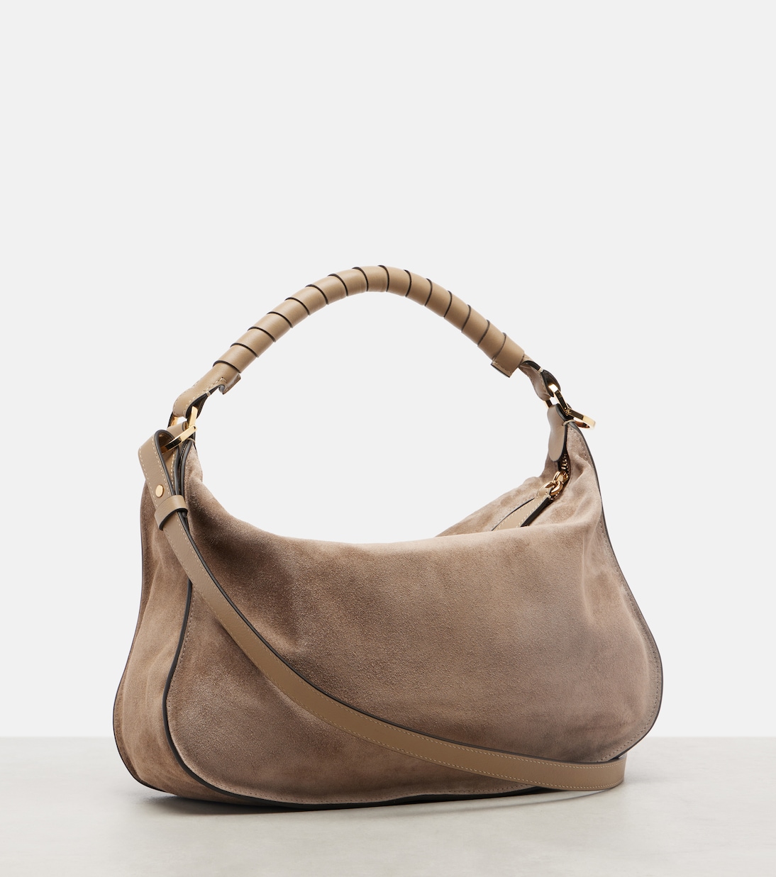 Schultertasche Marcie Small aus Veloursleder | Chloé