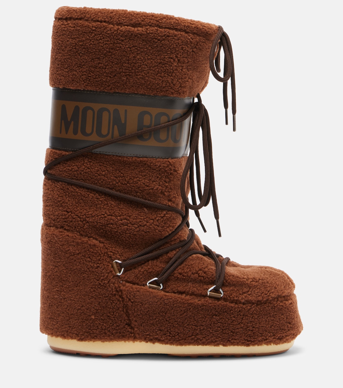 Icon fleece knee-high snow boots | Moon Boot
