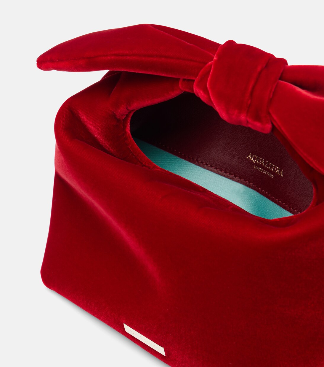 Bow Tie Small velvet tote bag | Aquazzura