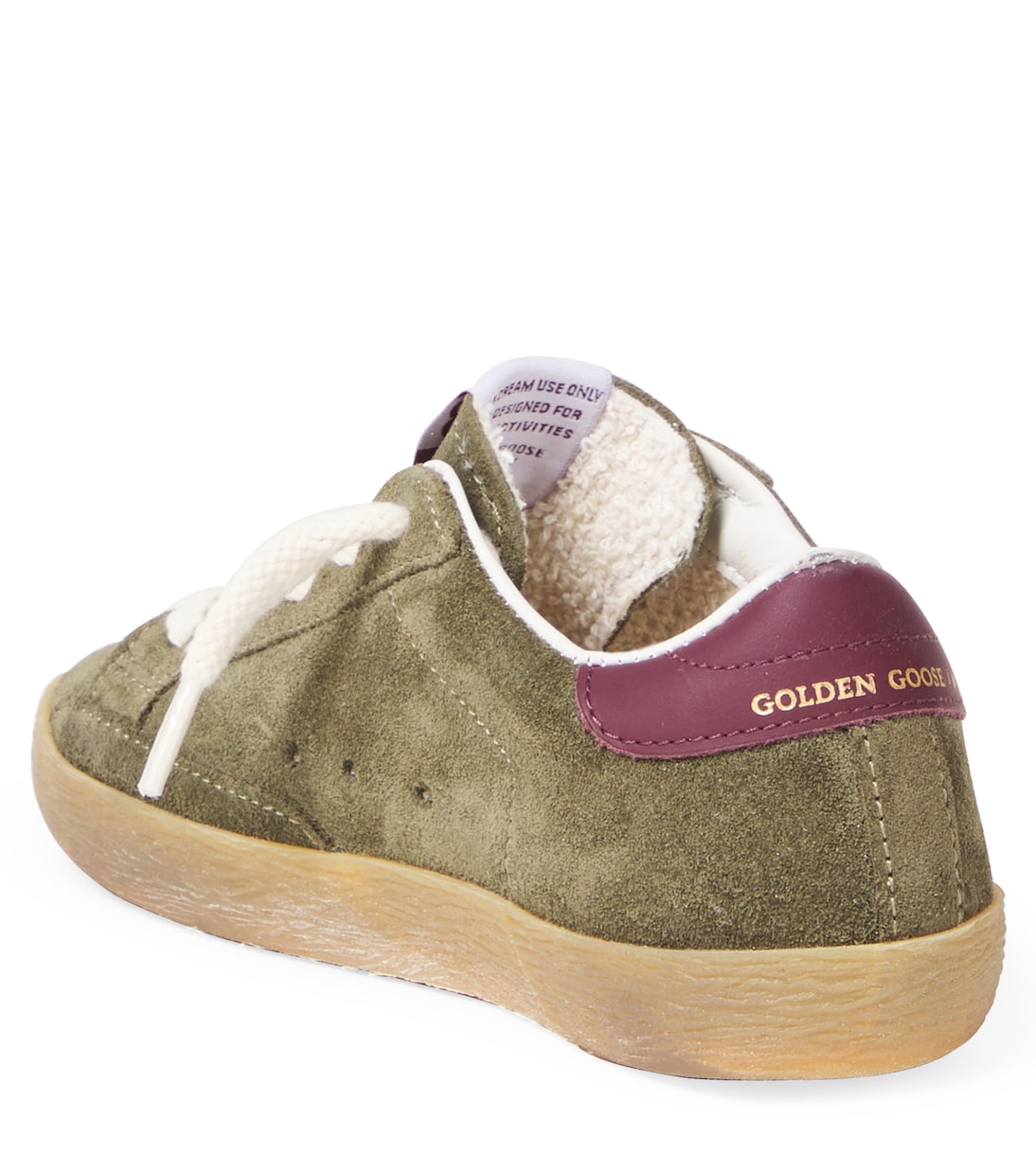 Super Star leather-trimmed suede sneakers | Golden Goose Kids