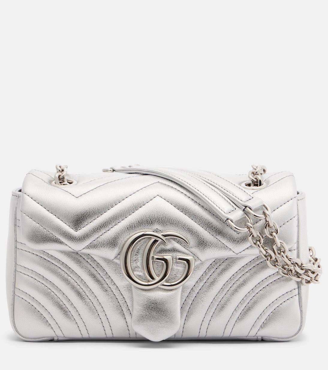 Bolso al hombro GG Marmont Small de piel | Gucci