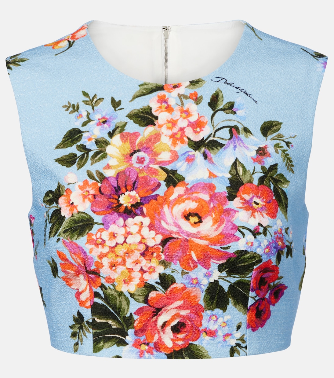 Top en coton mélangé à fleurs | Dolce&Gabbana