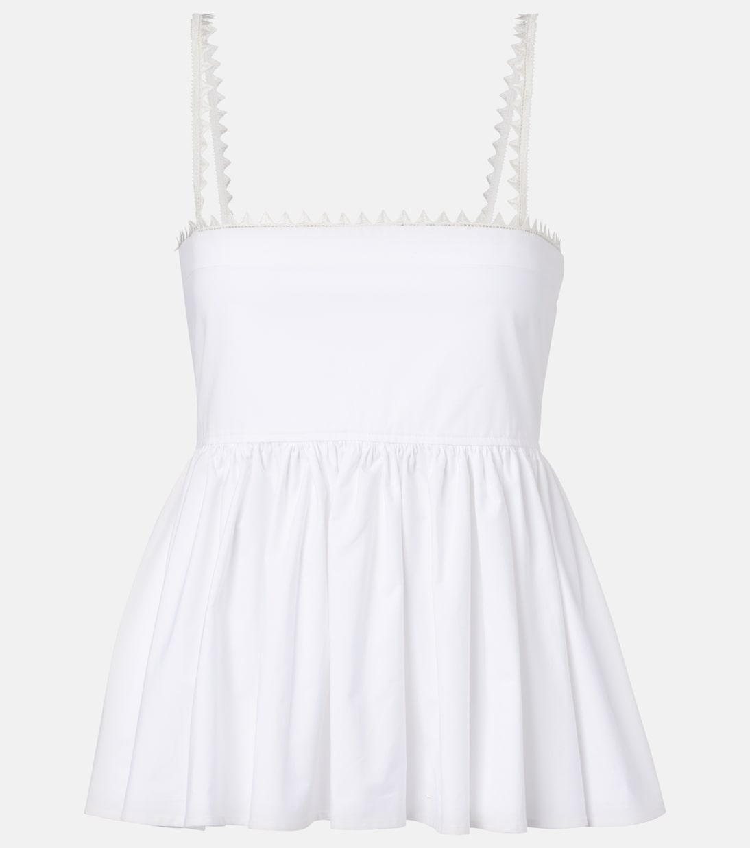 Traversin cotton poplin peplum top | Jacquemus