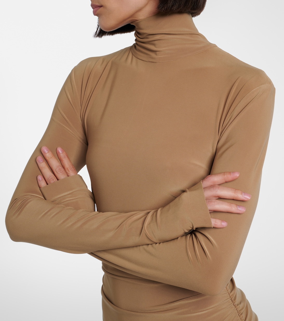 Turtleneck minidress | Norma Kamali