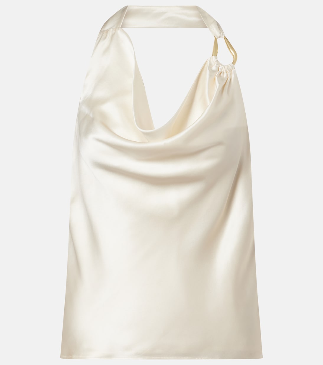 Elise halterneck silk satin top | Rebecca Vallance