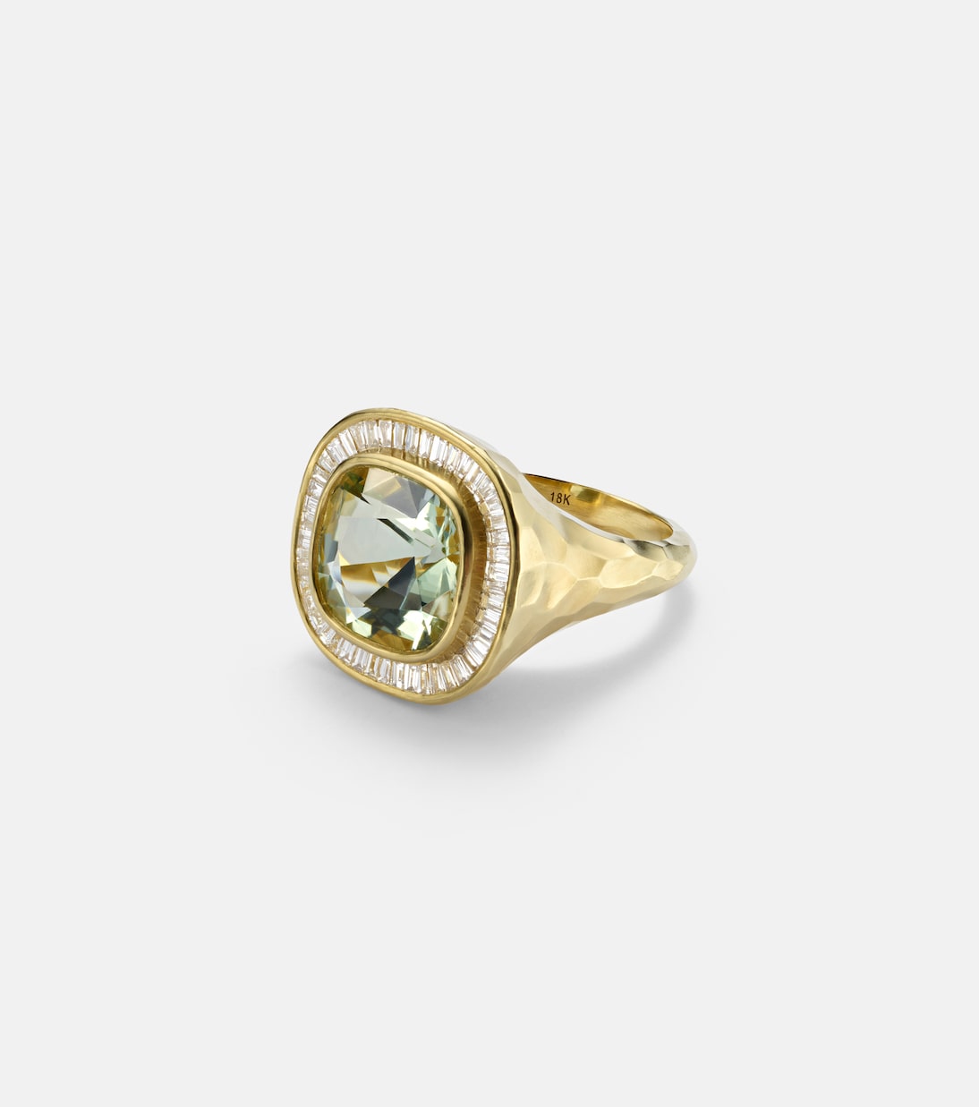 Bague Chroma en or 18 ct, béryl et diamants | Octavia Elizabeth