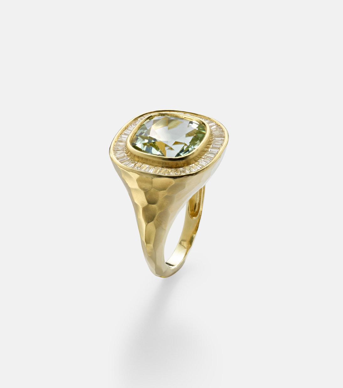 Bague Chroma en or 18 ct, béryl et diamants | Octavia Elizabeth