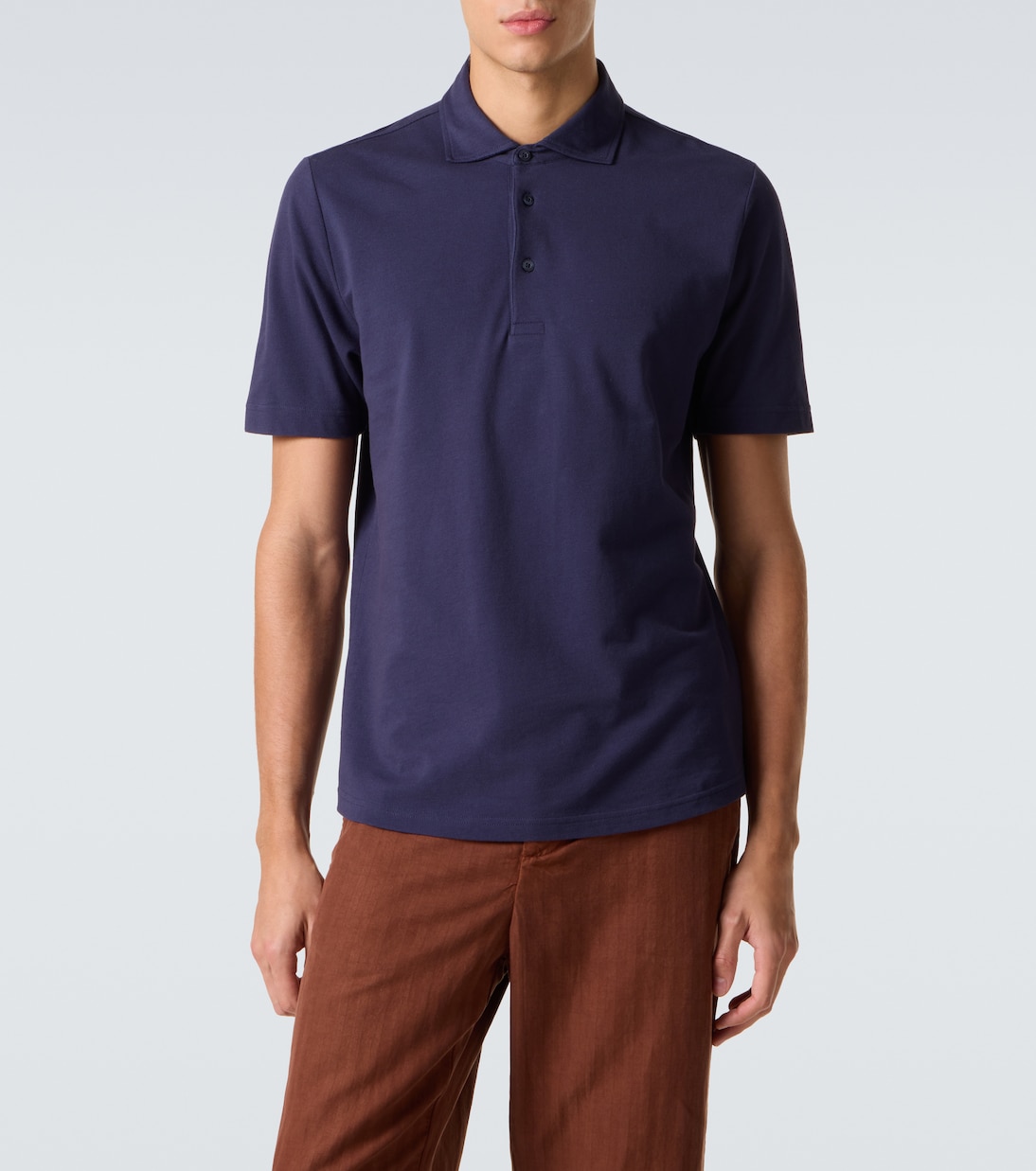 Luca cotton piqué polo shirt | Frescobol Carioca