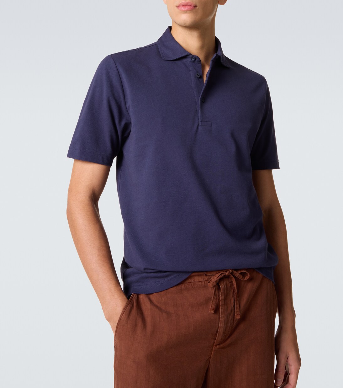 Luca cotton piqué polo shirt | Frescobol Carioca