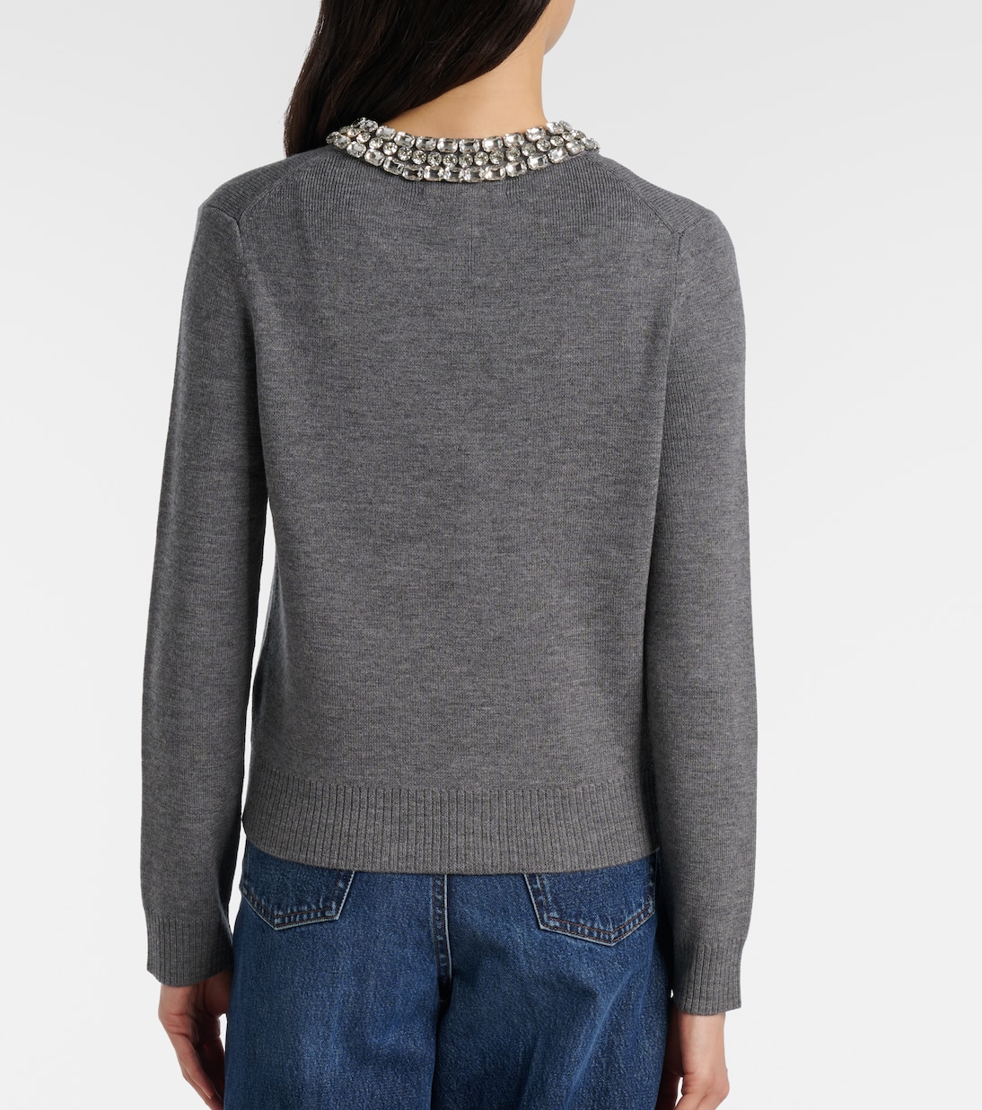 Cardigan Daro aus Wolle mit Kristallen | Veronica Beard